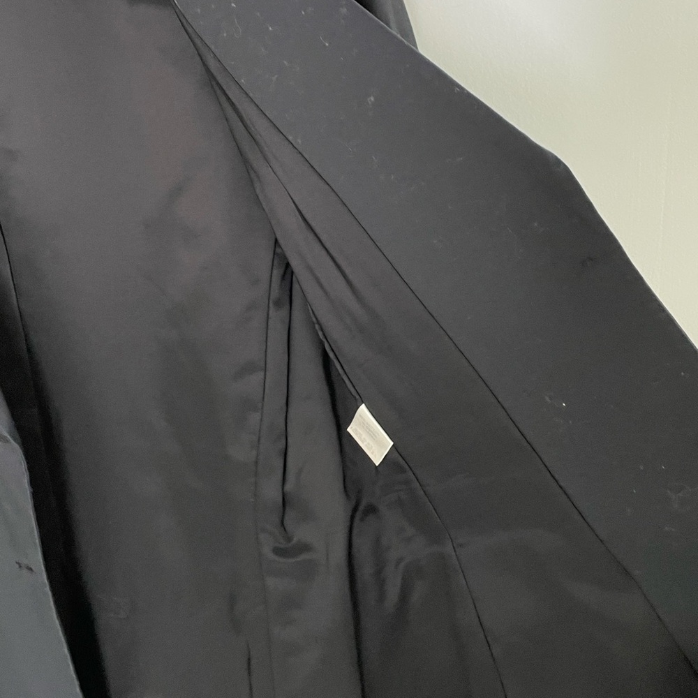 Blazer | Theory Black Single-Breasted Tailored | Minimalist Cotton Classic | 6 - Picture 12 of 14